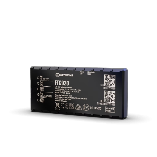 le prix du Traceur GPS 4G Teltonika FTC920 issu de la gamme de trackers professionnels FTC965, FTC927 et FTC134