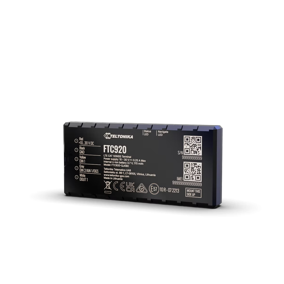 le prix du Traceur GPS 4G Teltonika FTC920 issu de la gamme de trackers professionnels FTC965, FTC927 et FTC134