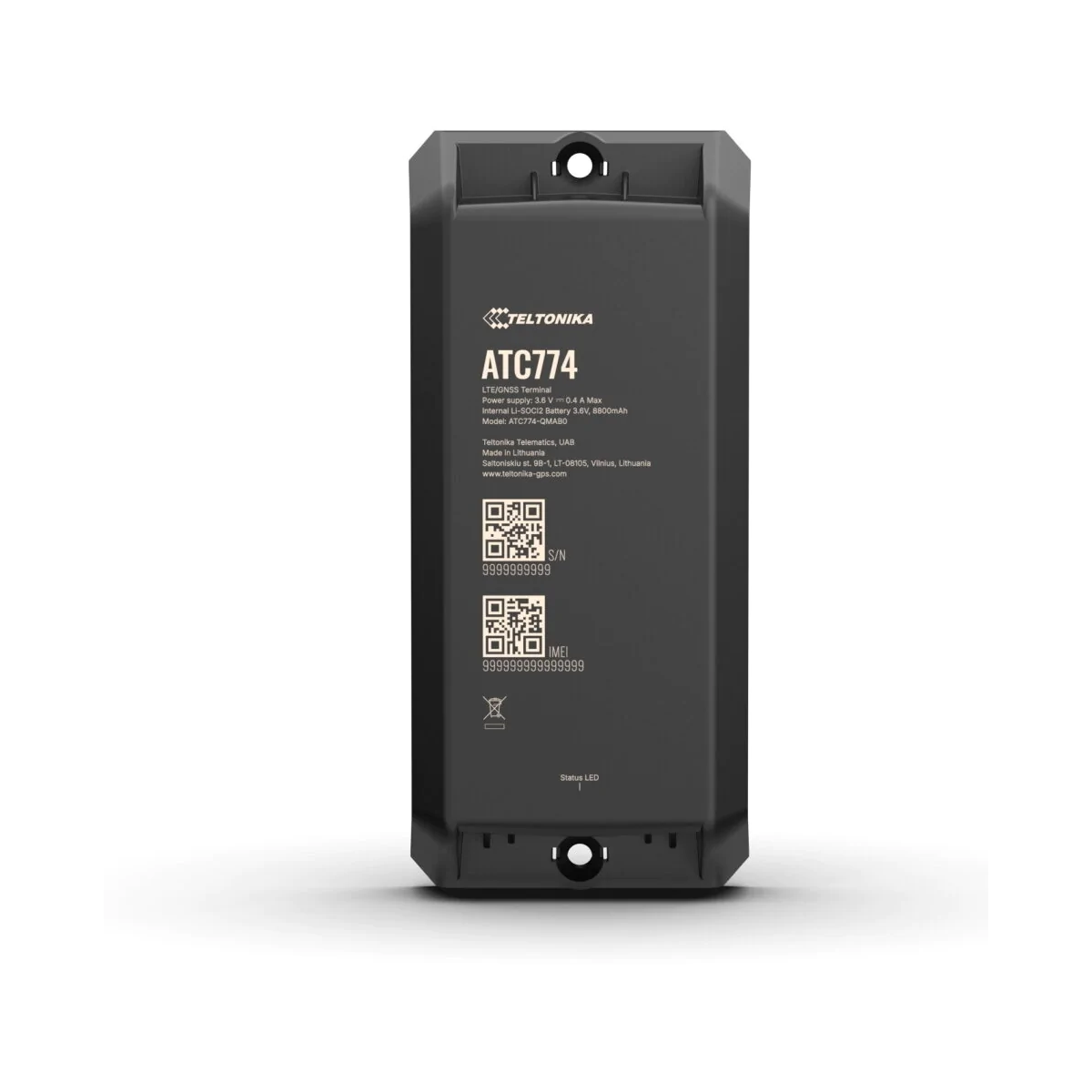Teltonika ATC774 4G LTE — Traceur GPS autonome avec batterie rechargeable 8800 mAh